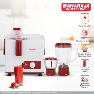 Maharaja whiteline MARK DEO PLUS 450W WITH 3 JARS JMG(2 YEARS WARRANTY)