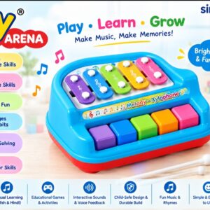Xylo phone musical toy with 2 functions